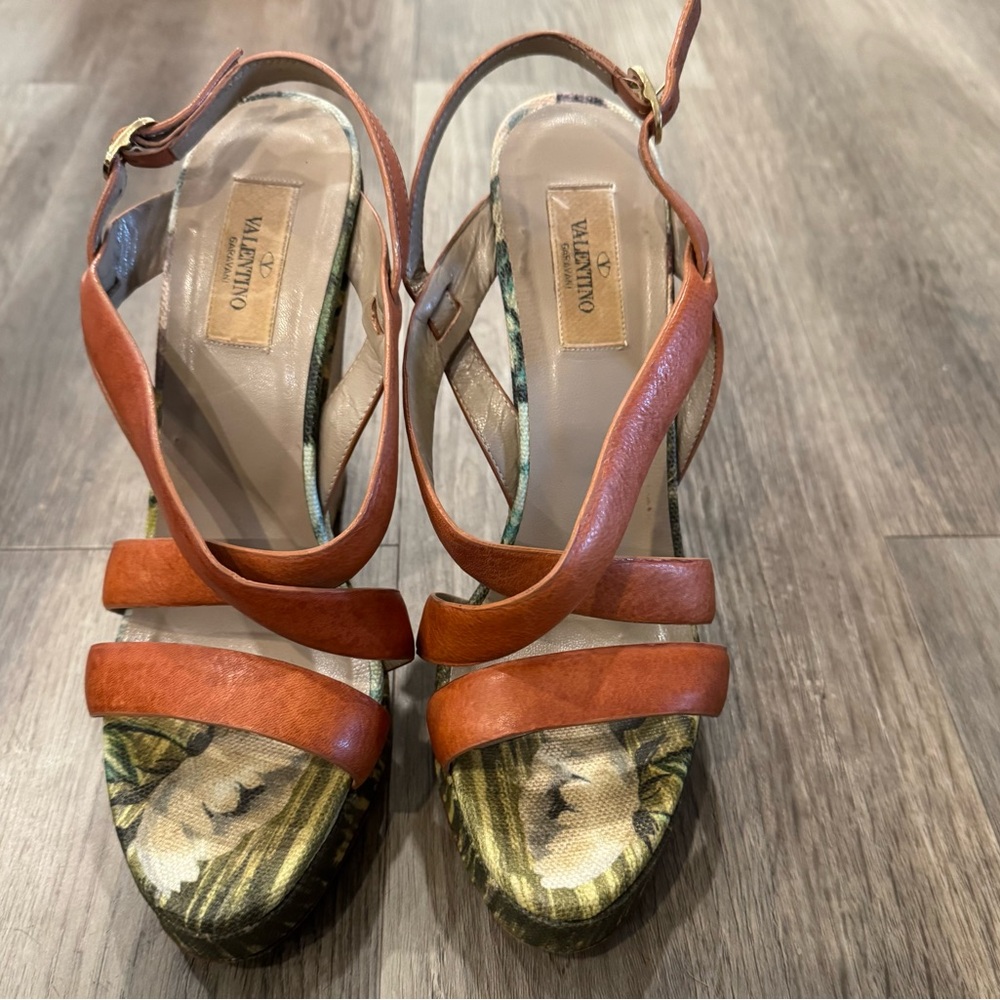 Valentino Women's Sandals in Orange and Green